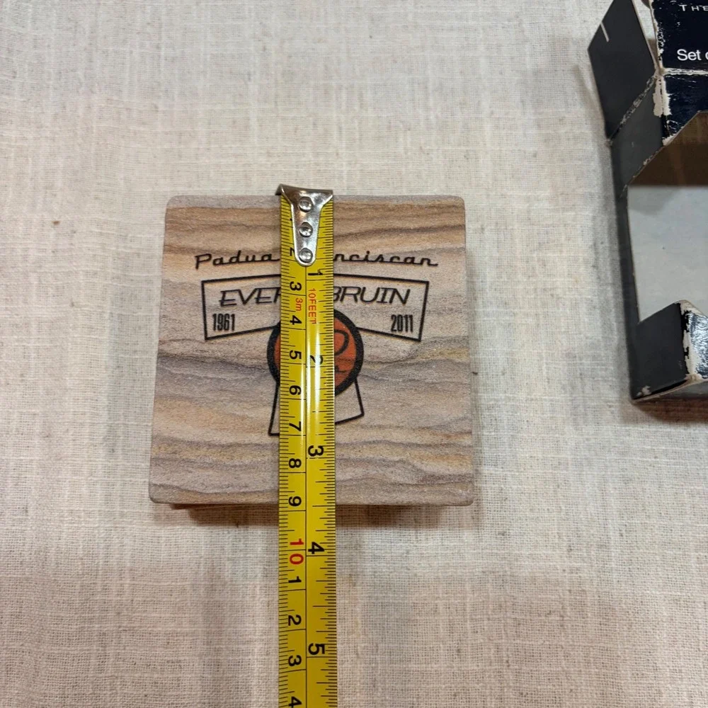 Wonderstone‎ Padua Franciscan High School 50 Years Bruins Sandstone Coasters Set